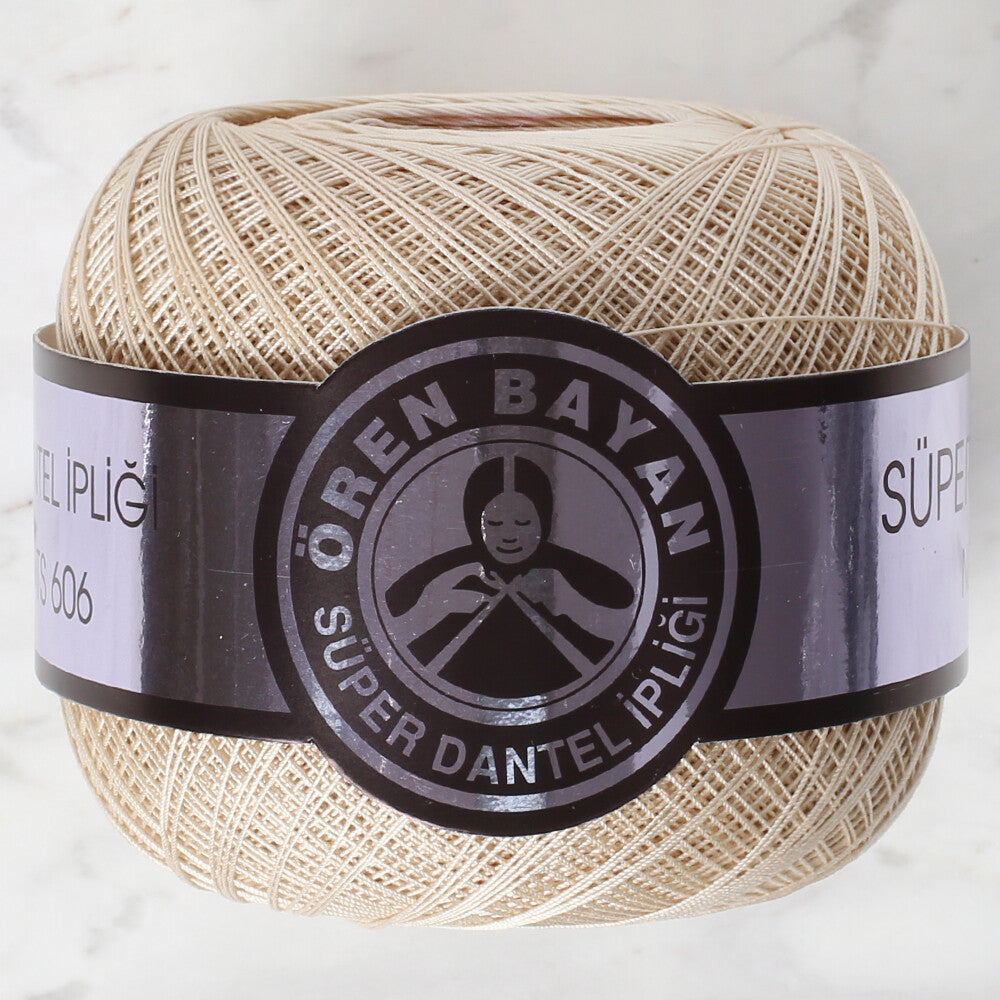 Örenbayan Süper No:60 Krem Dantel İpi